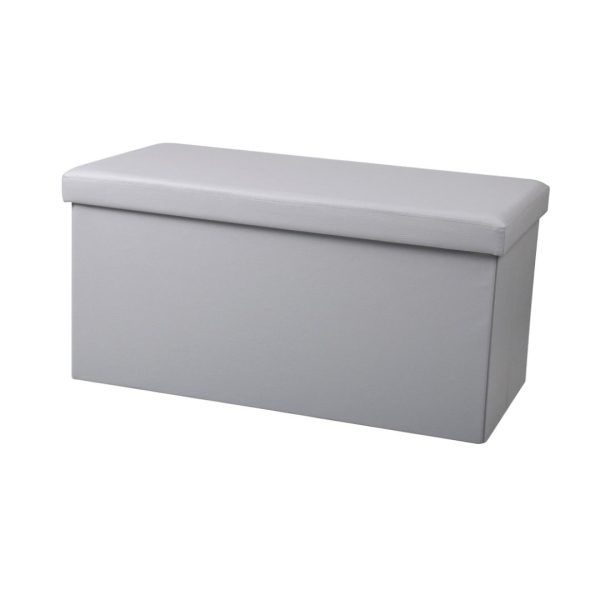 Sklopivi tabure s spremnikom- SVJETLO SIVO